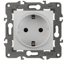 Розетка ЭРА Elegance 2P E Schuko со шторками 16A 250V 14-2102-01 Б0034272