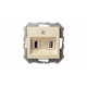 Розетка HDMI/USB Liregus Epsilon бежевый 28-085