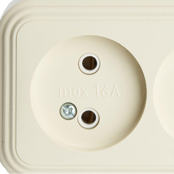 Розетка двойная 2P Stekker Брест слоновая кость PST16-30-20 49057 Розетка двойная 2P Stekker Брест слоновая кость PST16-30-20 49057