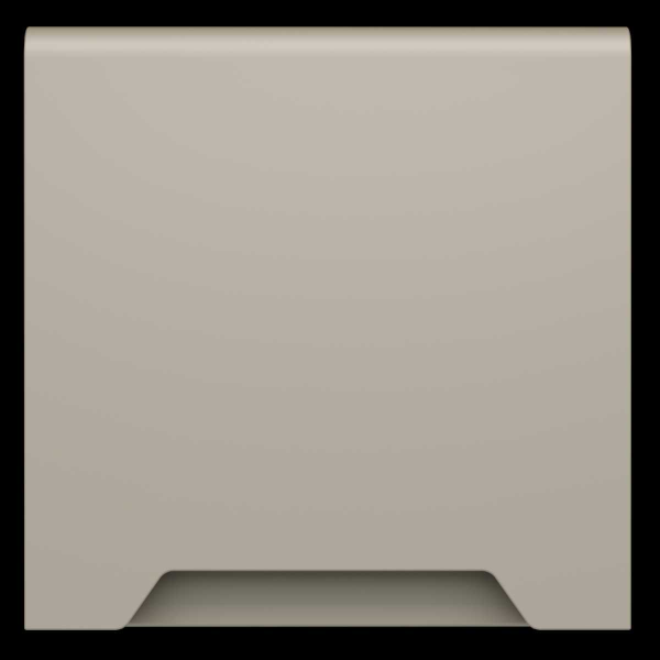 Накладка для розетки с заземлением защитными шторками и крышкой S70 (кашемир) Voltum VLS000803