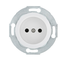 Розетка LK Studio без з/к, со шторками (белый) LK Vintage 883304-1