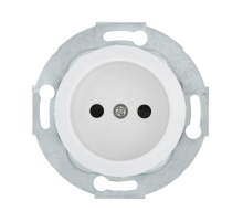 Розетка LK Studio без з/к, со шторками (белый) LK Vintage 883304-1