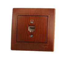 Розетка компьютерная Lezard Mira сосна 701-0801-139