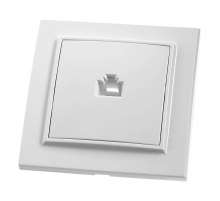 Розетка компьютерная  Feron Stekker Эрна белый PST00900701 39047