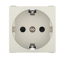 Розетка LK Studio с з/к, со шторками матовая поверхность (бежевый) LK45 851401-1