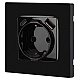 Розетка ЭРА Серия 12 12-4108-06 2P+E 16A-250В со шторками с USB type-A+C 5В-3А чёрный Б0067746