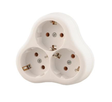 Тройник Lezard Accessories белый 715-0900-609