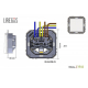 Розетка 2P+E Liregus Epsilon с крышкой шторками бежевый 28-0662