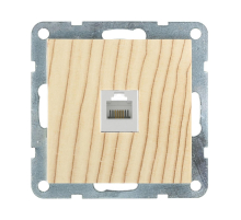 Розетка LK Studio компьютерная RJ-45 кат. 5е с накладкой (сосна) LK60 866125-1