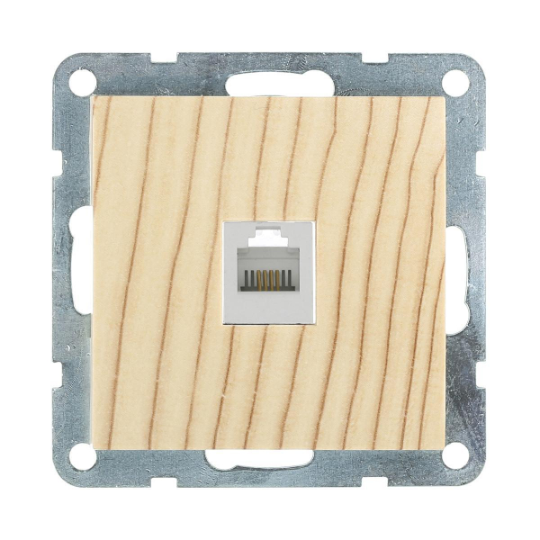 Розетка LK Studio компьютерная RJ-45 кат. 5е с накладкой (сосна) LK60 866125-1 Розетка LK Studio компьютерная RJ-45 кат. 5е с накладкой (сосна) LK60 866125-1