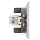 Розетка компьютерная 1-местная RJ-45 (механизм) Stekker Мия RST00-3117-08 пудровый жемчуг 50480