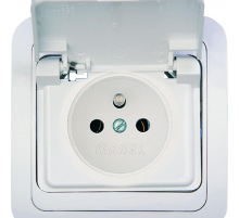 Розетка ups с крышкой  Makel Mimoza 12016