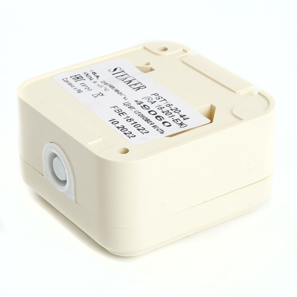 Розетка 2P Stekker Брест с крышкой слоновая кость PST16-20-44 49060