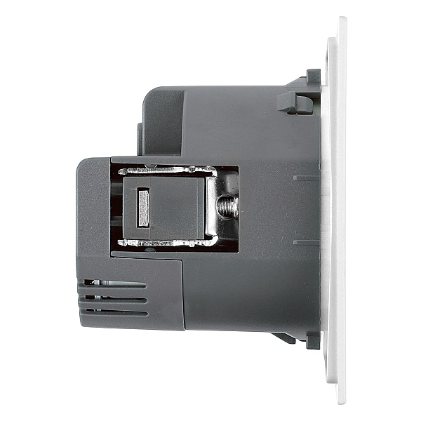 Розетка 1-местная з/ш с/з 16А + USB + Type C (механизм) Stekker 250В 20W Мия RST16-3119-01 белая магнолия 50438