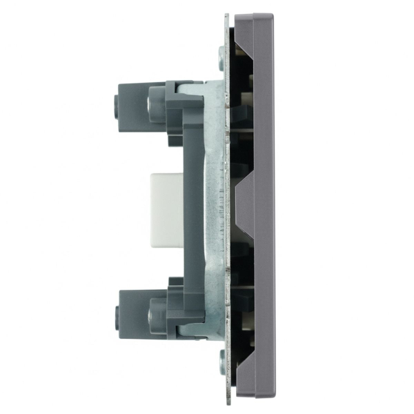 Розетка HDMI 2.0 Type A (механизм), серия Эмили, STEKKER, RST00-5118-10, платиново-серый, soft touch 50170