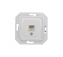 DEA Розетка Телефон RJ11 с/у мех. Бел KRANZ KR-78-0222