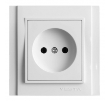 Розетка 2P Vesta-Electric Verona белый FRZ00020101BEL