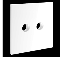 Накладка для розетки телевизионной оконечной TV+SAT S70 (белый глянцевый) Voltum VLS001601