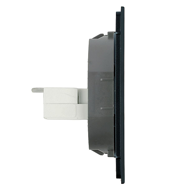 Розетка компьютерная 2-местная RJ-45 (механизм) Stekker Мия RST00-3111-05 черный бархат 50451