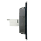 Розетка компьютерная 2-местная RJ-45 (механизм) Stekker Мия RST00-3111-05 черный бархат 50451