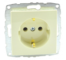 Розетка 2К+З Mono Electric Despina/ Larissa 16A 250V винтовое подключение крем 500-001721-117