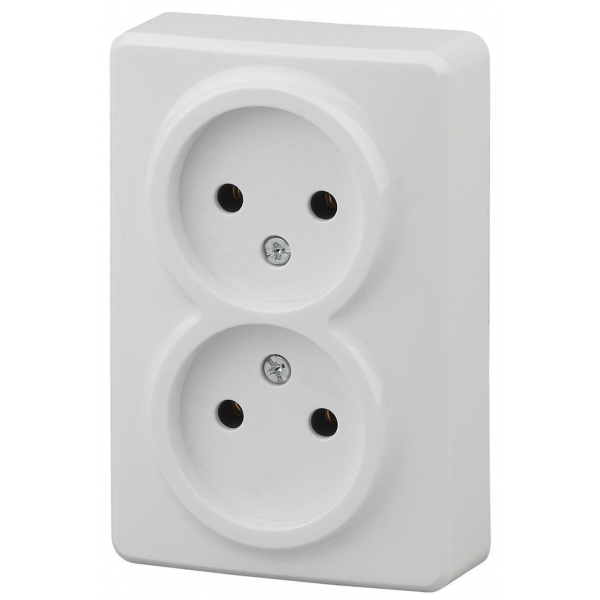 Розетка ЭРА Эксперт 2x2P 16A 250V 11-2202-01 Б0020682 Розетка ЭРА Эксперт 2x2P 16A 250V 11-2202-01 Б0020682