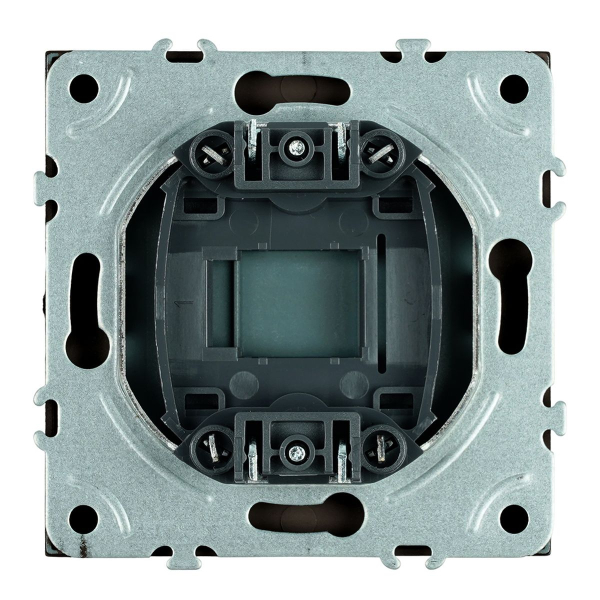 Заглушка (механизм), серия Эмили, черный уголь, soft touch, RST00-5116-05 49857