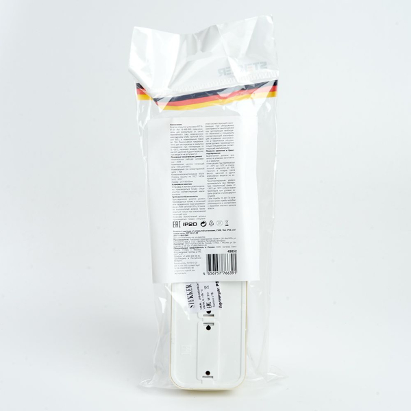 Розетка четырехместная 2P+PE Stekker Брест слоновая кость PST16-61-20 49052