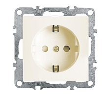 Розетка Feron Stekker Эрна c/з 16A 250V с защитной шторкой слоновая кость PST16-9110-02 39328