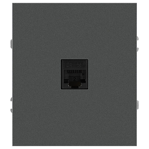 Розетка ЭРА Arktik 16-3107-06 информационная RJ45 графит Б0070479