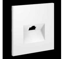 Накладка для розетки компьютерной RJ45 кат.6 S70 (белый матовый) Voltum VLS001302