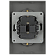 Розетка ЭРА Arktik 16-2105-06 двойная с заземлением 2X2P+E Schuko со шторками 16А-250В графит Б0070459