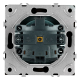 Розетка 1-местная с защитной шторкой с/з (механизм), STEKKER, 250В, 16А, серия Эмили, RST16-5110-10, платиново-серый, soft touch 49958