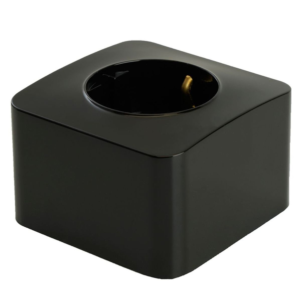 Розетка 2P+PE Stekker София черный MST16-11-02 49314