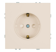 Розетка 1-местная с защитной шторкой с/з (механизм), Stekker, 250В, 16А Эмили, RST16-5110-08, кашемир, soft touch 49906