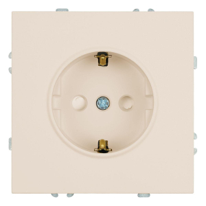 Розетка 1-местная с защитной шторкой с/з (механизм), Stekker, 250В, 16А Эмили, RST16-5110-08, кашемир, soft touch 49906