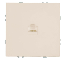 Розетка компьютерная 1-местная RJ-45 (механизм) Эмили, RST00-5117-08, кашемир, soft touch 49899