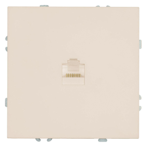 Розетка компьютерная 1-местная RJ-45 (механизм) Эмили, RST00-5117-08, кашемир, soft touch 49899