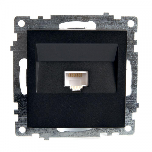 Розетка компьютерная RJ-45 Stekker Катрин черный GLS00-7107-05 39613 Розетка компьютерная RJ-45 Stekker Катрин черный GLS00-7107-05 39613