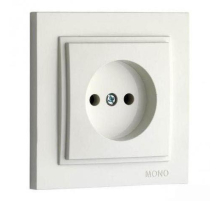 Розетка 2К Mono Electric Despina 16A 250V винтовое подключение слоновая кость 102-010022-116