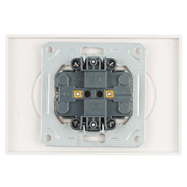 Розетка двойная 2P Stekker Эмили со шторками белый фарфор RST16-5116-01 49877