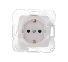 DEA Розетка 1-ая с/з з/ш с/у 16А мех. Бел KRANZ KR-78-0212