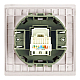 Розетка компьютерная 1-местная RJ-45 (механизм) Stekker Мия RST00-3117-08 пудровый жемчуг 50480