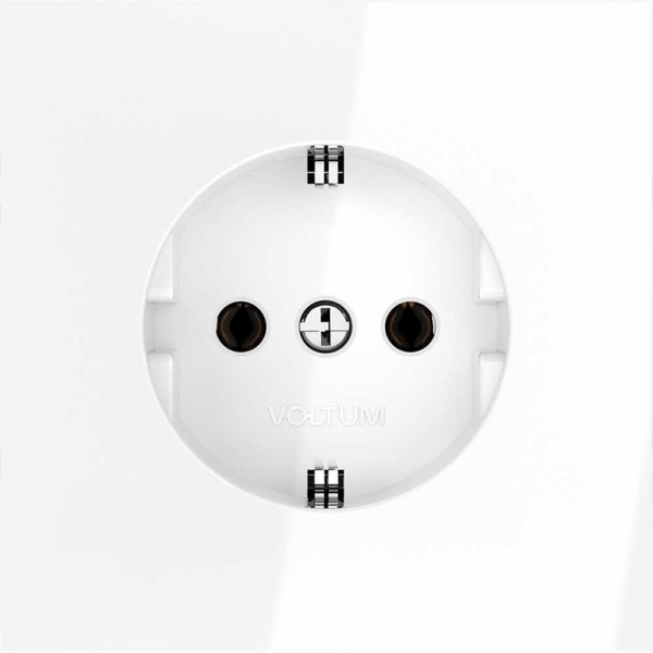 Розетка встраиваемая Voltum S70 с заземлением 16А, (белый глянцевый) VLS040101 Розетка встраиваемая Voltum S70 с заземлением 16А, (белый глянцевый) VLS040101