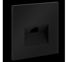 Накладка для розетки компьютерной RJ45 кат.6 S70 (черный матовый) Voltum VLS001308