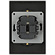 Розетка ЭРА Arktik 16-2105-05 двойная с заземлением 2X2P+E Schuko со шторками 16А-250В антрацит Б0070458