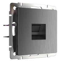 Розетка Ethernet RJ-45 Werkel графит рифленый W1181004 4690389158674