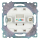 Розетка компьютерная RJ-45 Stekker Катрин белый GLS00-7107-01 39305
