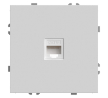 Розетка компьютерная RJ-45 Stekker Эмили белый фарфор RST00-5117-01 49873