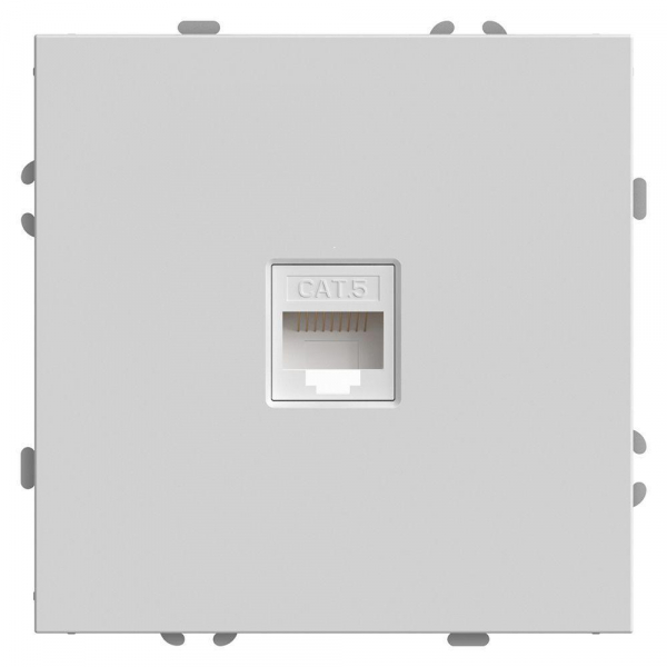 Розетка компьютерная RJ-45 Stekker Эмили белый фарфор RST00-5117-01 49873 Розетка компьютерная RJ-45 Stekker Эмили белый фарфор RST00-5117-01 49873